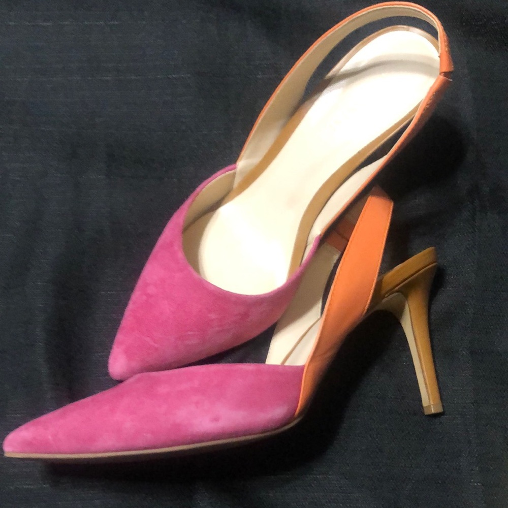 Nine West Pink and Orange Stiletto Heels